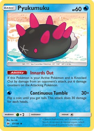 Pyukumuku 047/149 SM Base Set - Uncommon