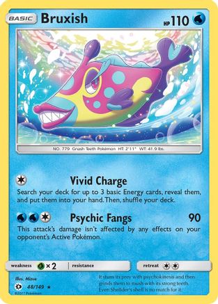 Bruxish 048/149 - Reverse Holofoil SM Base Set - Rare