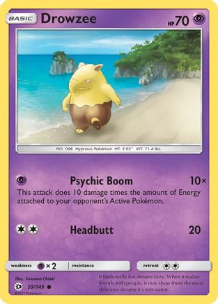 Drowzee 059/149 SM Base Set - Common