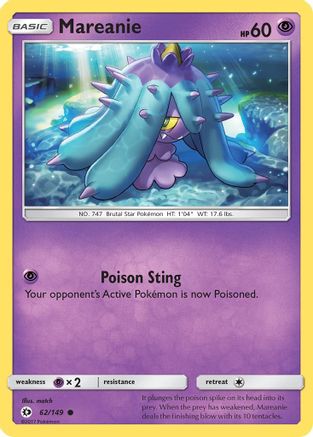 Mareanie 062/149 SM Base Set - Common