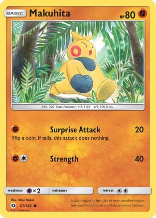 Makuhita 067/149 SM Base Set - Common