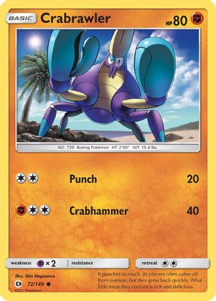 Crabrawler 072/149 SM Base Set - Common