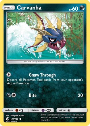 Carvanha 081/149 SM Base Set - Common