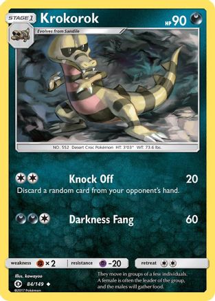 Krokorok 084 SM Base Set - Uncommon