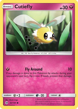 Cutiefly 092/149 SM Base Set - Common
