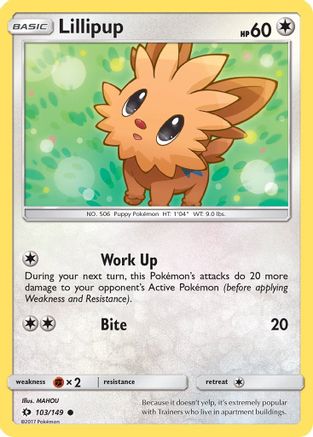 Lillipup 103/149 SM Base Set - Common
