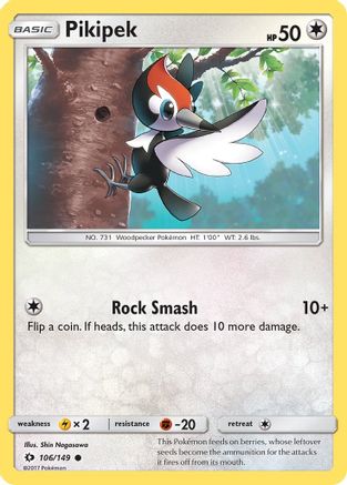 Pikipek 106/149 SM Base Set - Common