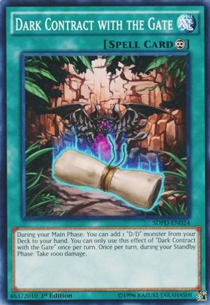 Dark Contract with the Gate (SDPD-EN024) - Structure Deck: Pendulum Domination 1st Edition