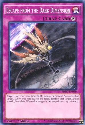 Escape from the Dark Dimension (SDPD-EN039) - Structure Deck: Pendulum Domination 1st Edition