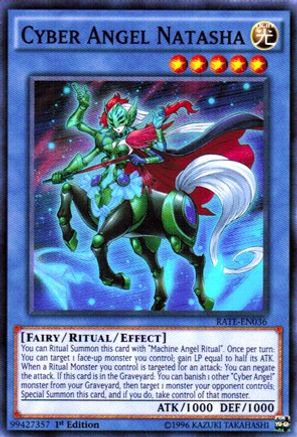 Cyber Angel Natasha (RATE-EN036) - Raging Tempest 1st Edition