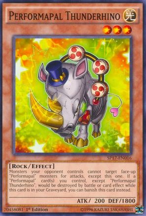 Performapal Thunderhino (SP17-EN016) - Star Pack - Battle Royal 1st Edition