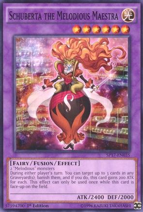 Schuberta the Melodious Maestra (Starfoil) (SP17-EN035) - Star Pack - Battle Royal 1st Edition
