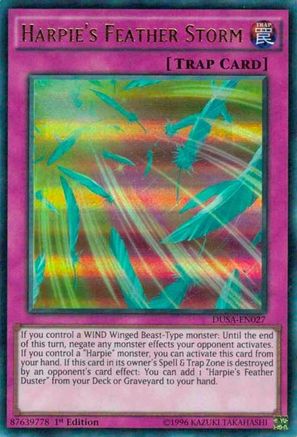 Harpie's Feather Storm (DUSA-EN027) - Duelist Saga 1st Edition