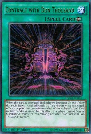 Contract with Don Thousand (DUSA-EN041) - Duelist Saga 1st Edition