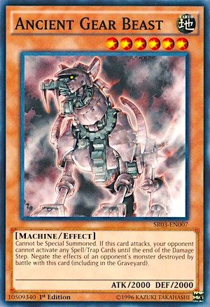 Ancient Gear Beast (SR03-EN007) - Structure Deck: Machine Reactor 1st Edition
