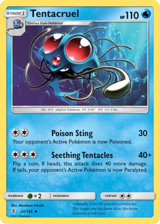 Tentacruel 024 SM Guardians Rising - Uncommon