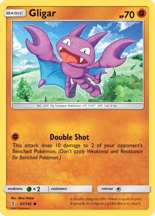 Gligar 067/145 SM Guardians Rising - Common