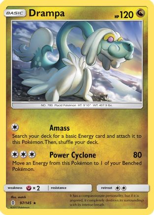 Drampa 097/145 - Holofoil SM Guardians Rising - Holo Rare
