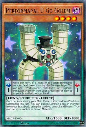 Performapal U Go Golem (MACR-EN004) - Maximum Crisis 1st Edition