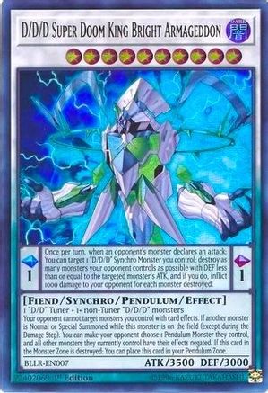 D/D/D Super Doom King Bright Armageddon (BLLR-EN007) - Battles of Legend: Light's Revenge 1st Edition