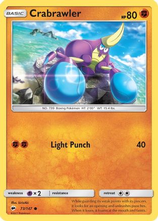 Crabrawler 073/147 SM Burning Shadows - Common
