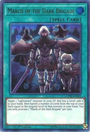 March of the Dark Brigade (COTD-EN059) - Code of the Duelist 1st Edition