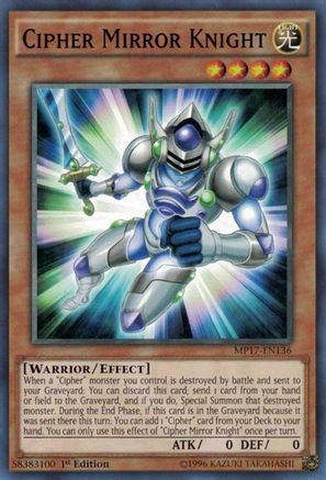Cipher Mirror Knight (MP17-EN136) - 2017 Mega-Tins Mega Pack 1st Edition