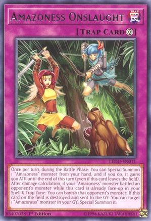 Amazoness Onslaught (LEDU-EN011) - Legendary Duelists 1st Edition