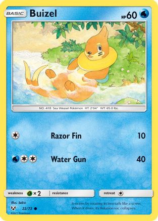 Buizel 022/73 Shining Legends - Common