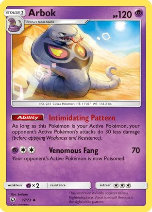 Arbok 037/73 Shining Legends - Uncommon