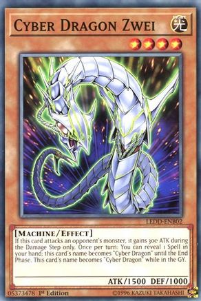 Cyber Dragon Zwei (LEDD-ENB02) - Legendary Dragon Decks 1st Edition