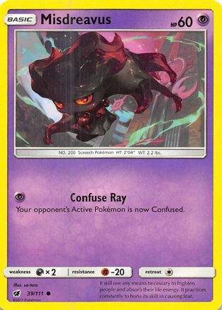 Misdreavus 039/111 SM Crimson Invasion - Common