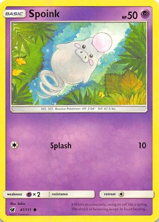 Spoink 041/111 SM Crimson Invasion - Common