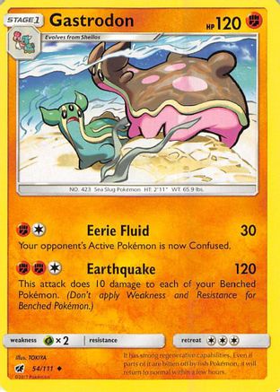 Gastrodon 054/111 SM Crimson Invasion - Uncommon