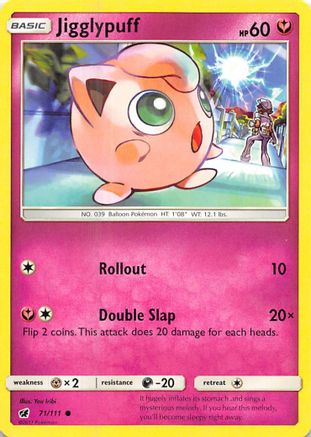 Jigglypuff 071/111 SM Crimson Invasion - Common