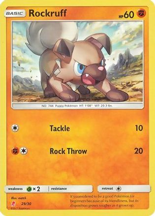 Rockruff (#29) 029 SM Trainer Kit Lycanroc & Alolan Raichu - Common