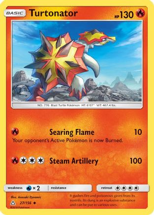 Turtonator 027 SM Ultra Prism - Uncommon