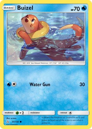 Buizel 035/156 - Reverse Holofoil SM Ultra Prism - Common