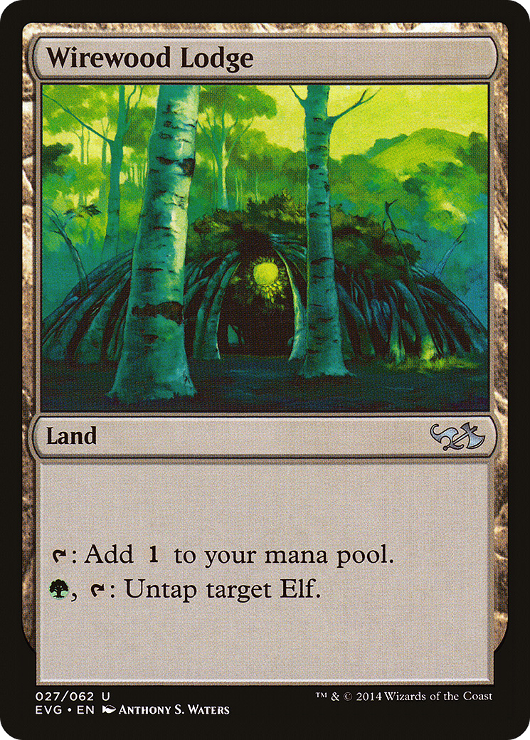 Wirewood Lodge (DD3-027) - Duel Decks Anthology: Elves vs. Goblins Foil