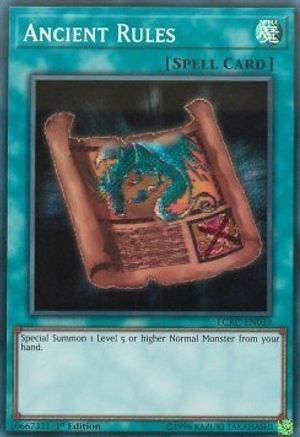 Ancient Rules (LCKC-EN039) - Legendary Collection Kaiba 1st Edition