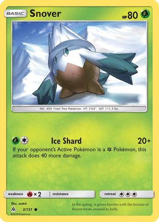 Snover 003 SM Forbidden Light - Common