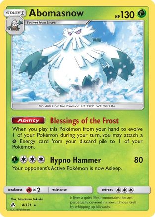 Abomasnow 004 SM Forbidden Light - Rare