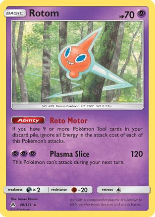 Rotom 040 SM Forbidden Light - Rare