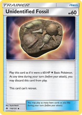 Unidentified Fossil 116 SM Forbidden Light - Uncommon