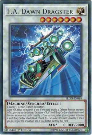 F.A. Dawn Dragster (FLOD-EN088) - Flames of Destruction 1st Edition