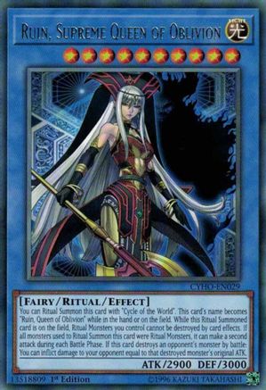 Ruin, Supreme Queen of Oblivion (CYHO-EN029) - Cybernetic Horizon Unlimited