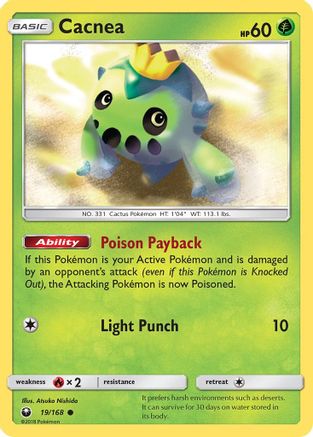 Cacnea 019 - Reverse Holofoil SM Celestial Storm - Common