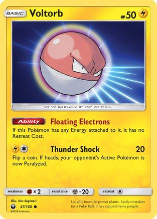 Voltorb 047/168 SM Celestial Storm - Common