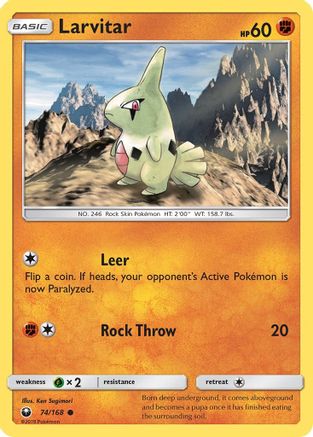 Larvitar 074/168 SM Celestial Storm - Common