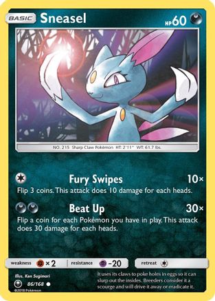 Sneasel 086/168 SM Celestial Storm - Common